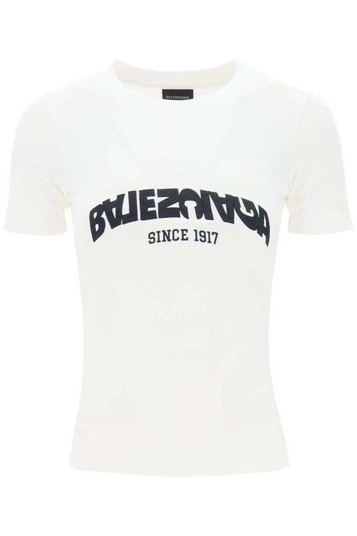 Balenciaga Back Flip Crew-neck T-shirt