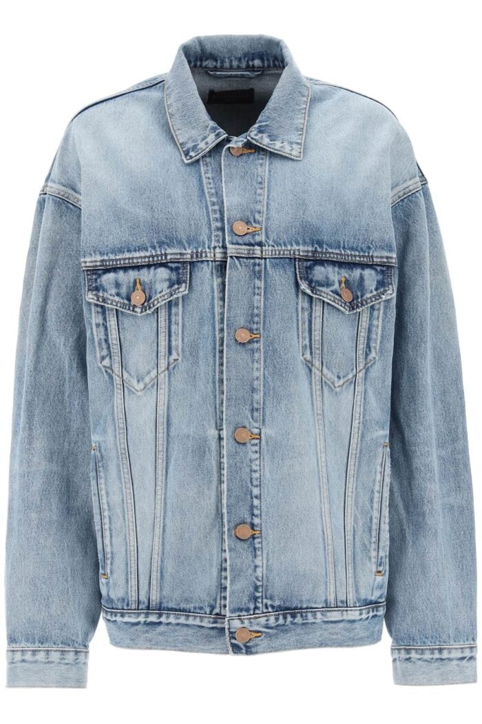 Balenciaga Bb Spray Paint Denim Jacket