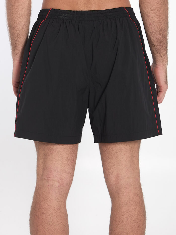 Balenciaga Bermuda shorts with red logo