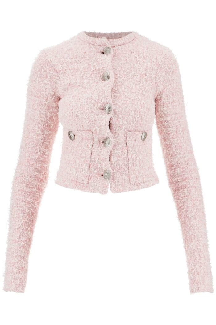 BALENCIAGA 'bicolor Tweed Cropped Jacket'