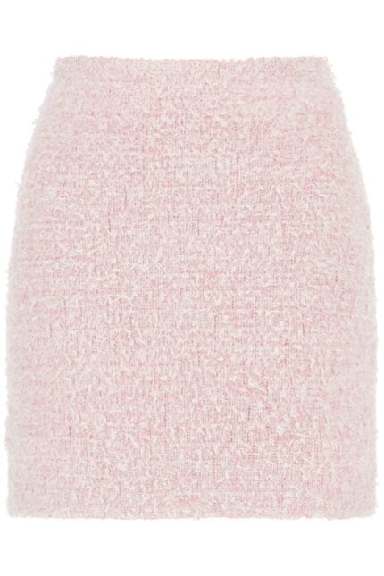 BALENCIAGA Bicolor Tweed Mini Skirt