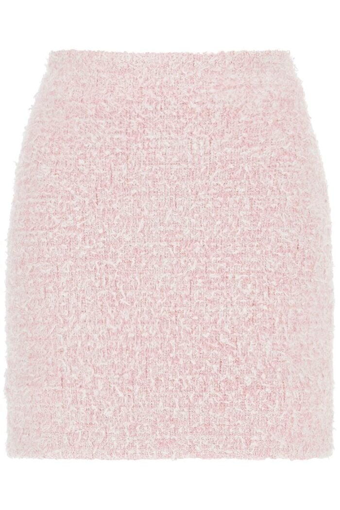 BALENCIAGA Bicolor Tweed Mini Skirt