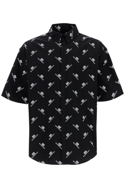 BALENCIAGA Boxy Short-sleeved Bb Shirt