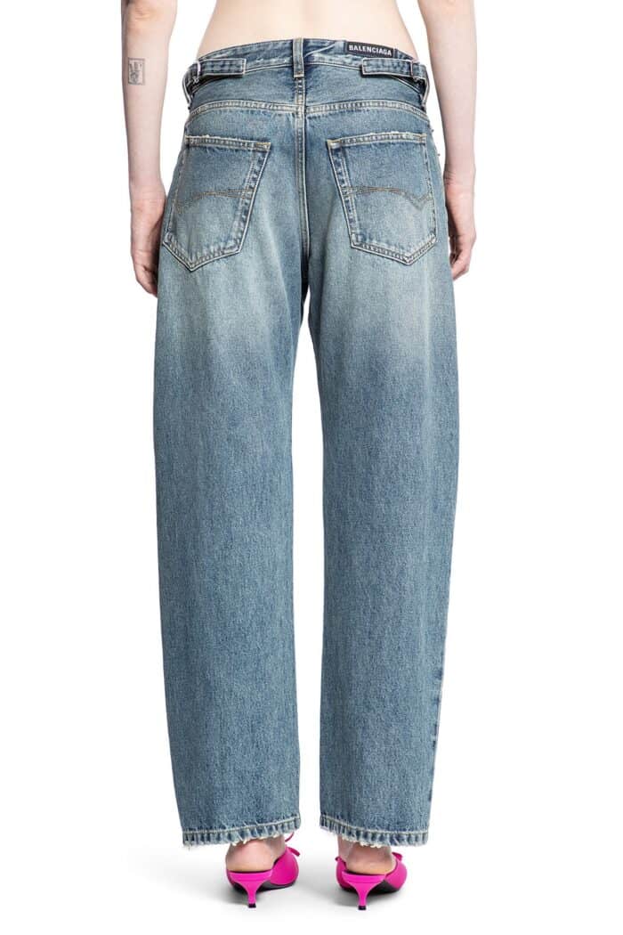 BALENCIAGA Buckle Loose Fit Jeans