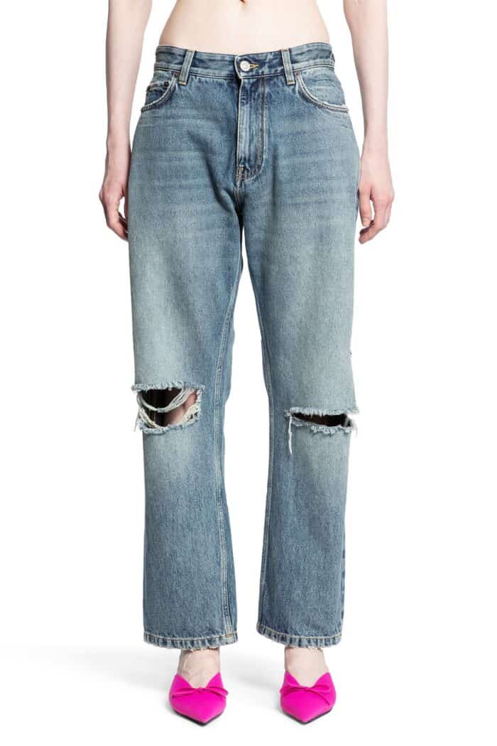 BALENCIAGA Buckle Loose Fit Jeans