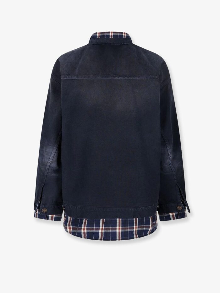 Balenciaga Canvas Jacket With Madras Inserts