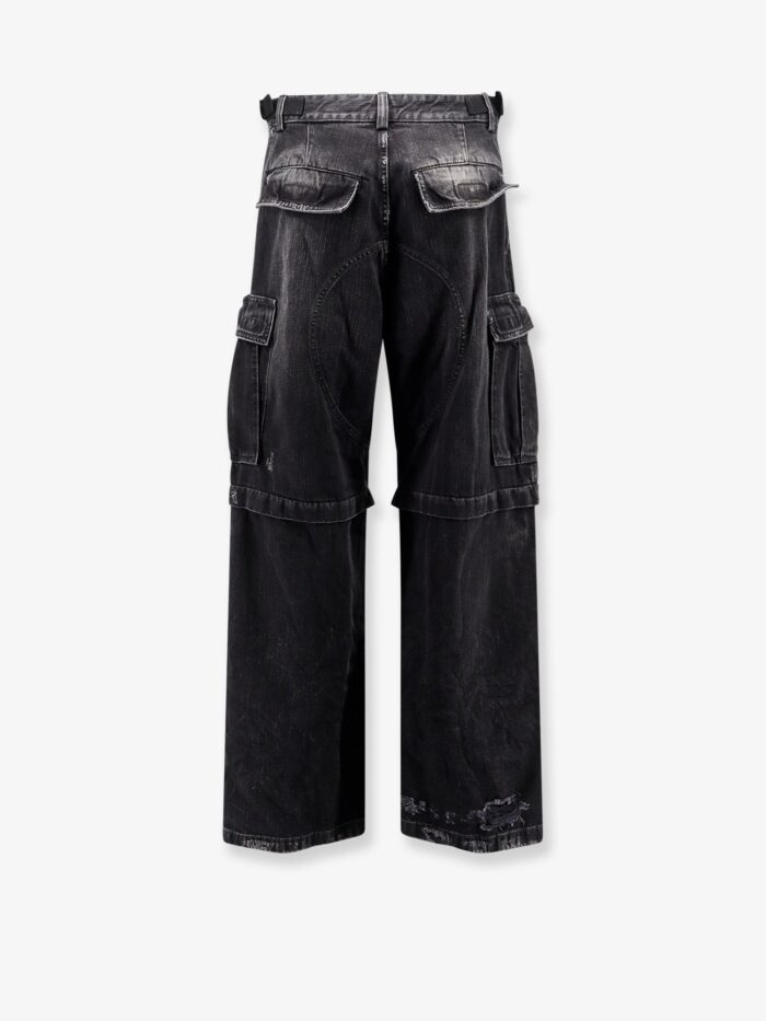 Balenciaga Cargo Black Denim Trousers