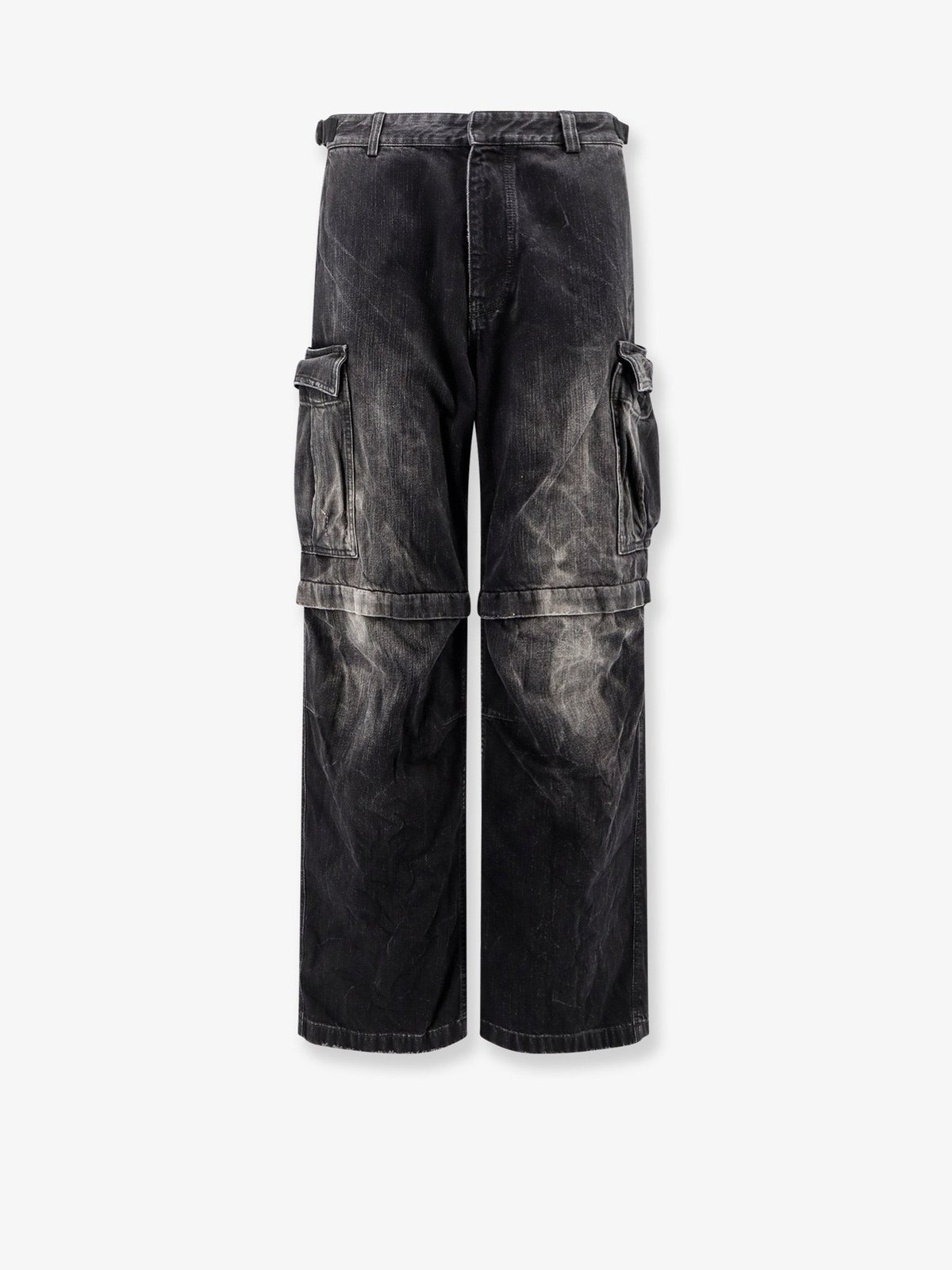 Balenciaga Cargo Black Denim Trousers
