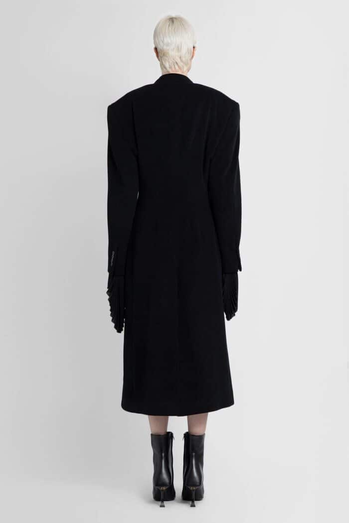 BALENCIAGA Cinched Cashmere Coat