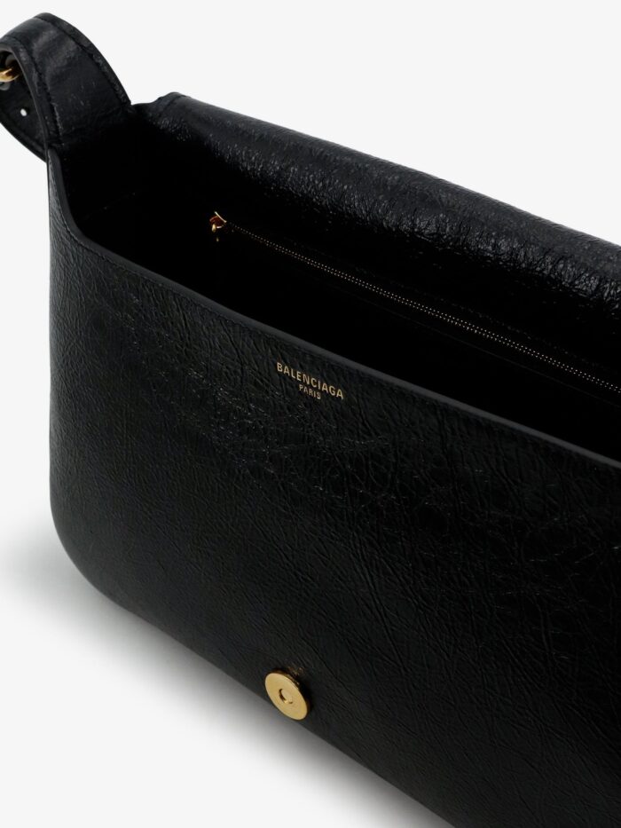 Balenciaga Clicca Arena Leather Medium Shoulder Bag