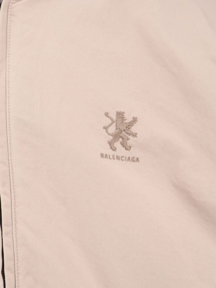 Balenciaga Cotton Blend Jacket With Embroidered Logo On The Front