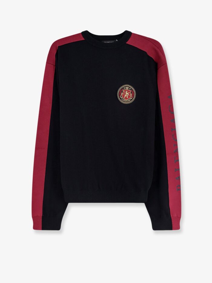 balenciaga cotton sweater with logo on the front Balenciaga Cotton Sweater With Logo On The Front