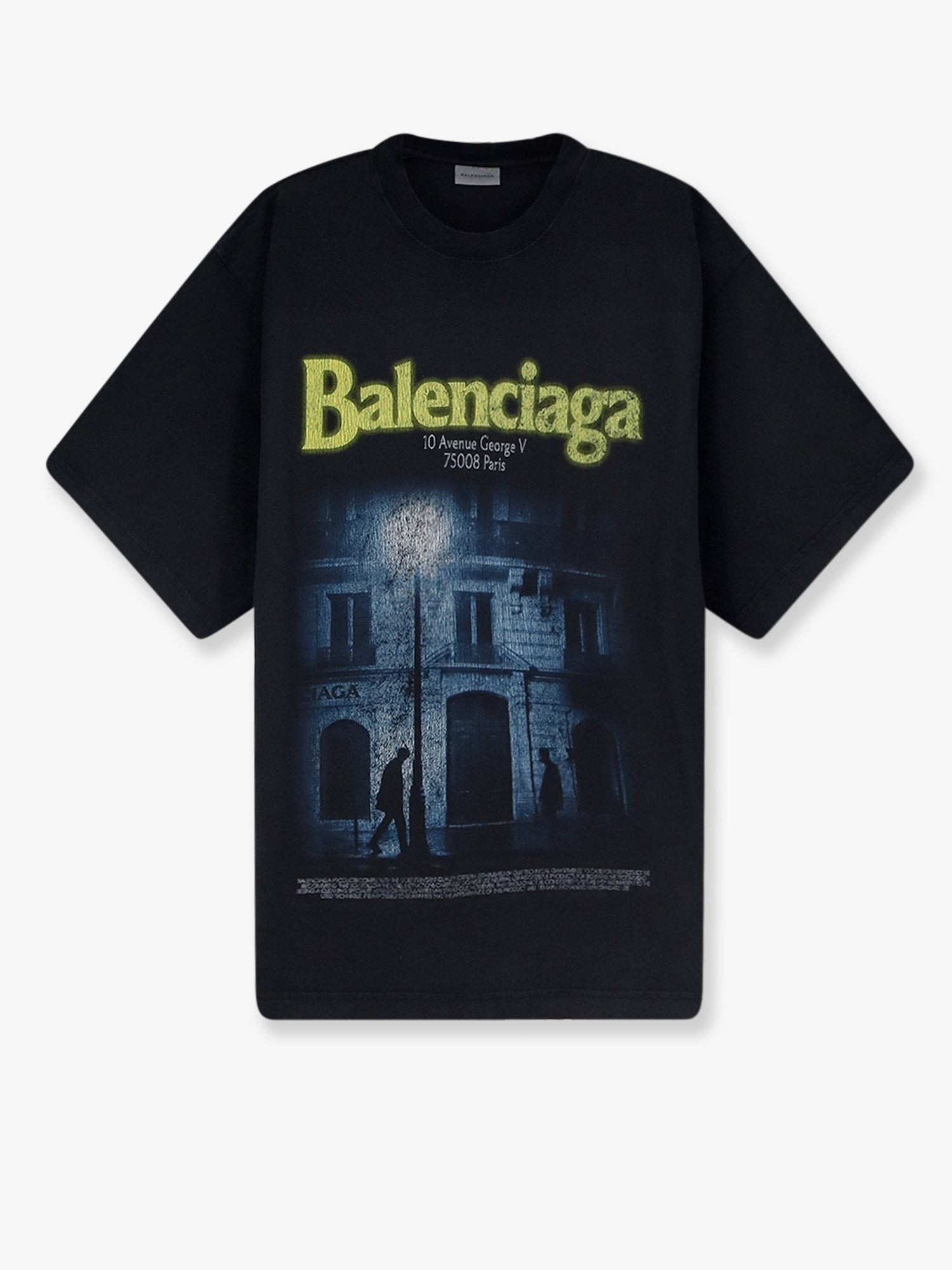 Balenciaga Cotton T-shirt With Front Logo Print