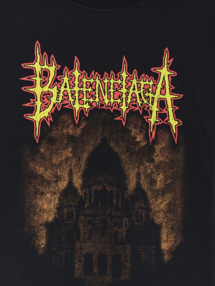 Balenciaga Cotton T-shirt With Sacrè Coeur Print