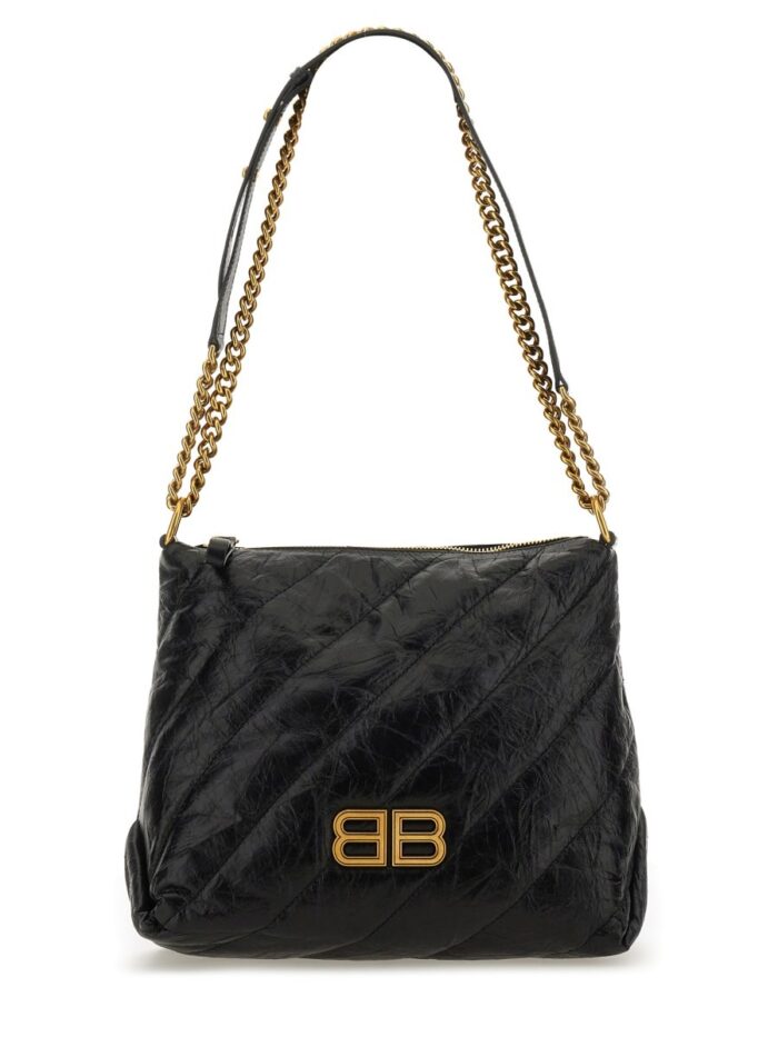 Balenciaga CRUSH ZIPPED HOBO BAG