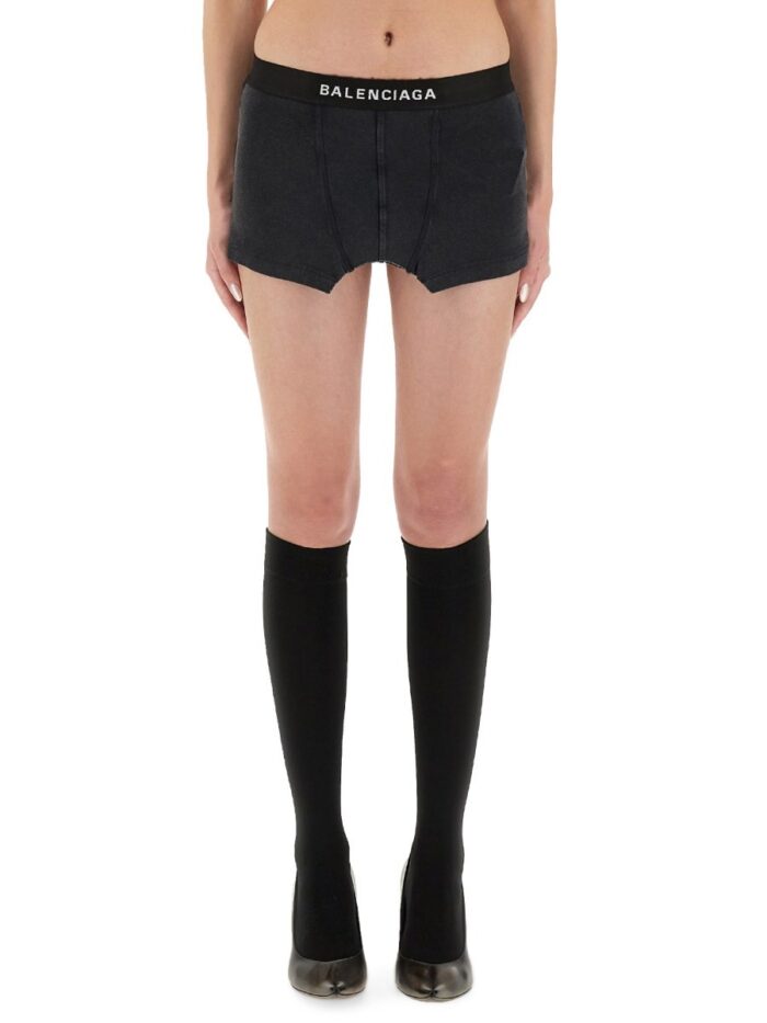 Balenciaga "CUT OFF" BOXER STYLE SKIRT