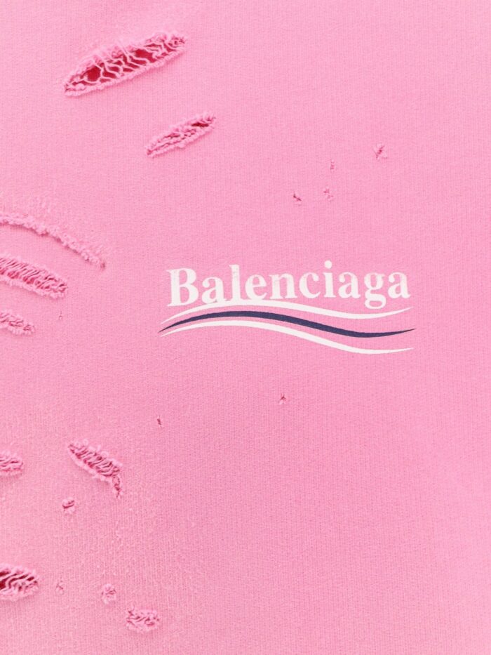 Balenciaga Destroyed Finish Cotton Sweatshirt