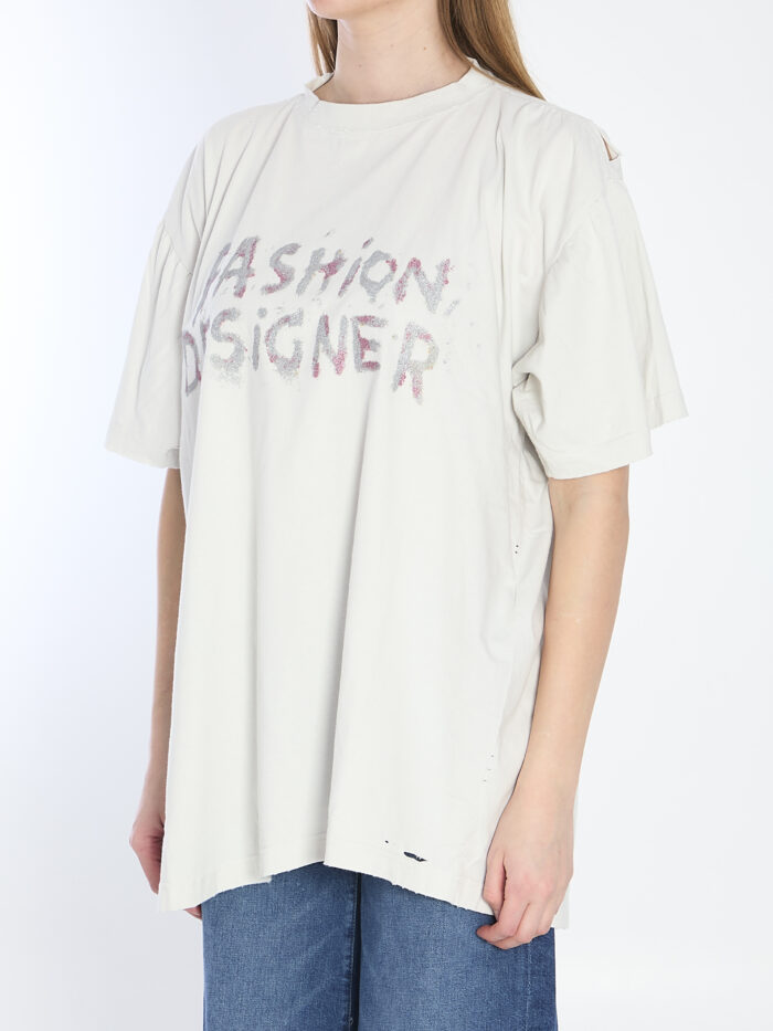 Balenciaga Distressed cotton shirt