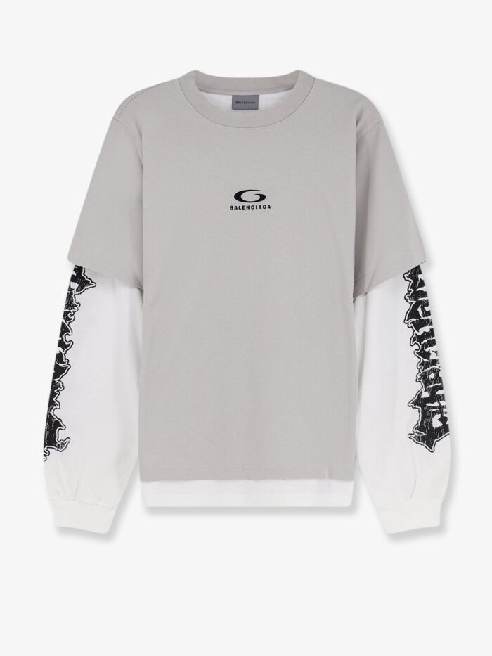 Balenciaga Double Hybrid Cotton T-Shirt