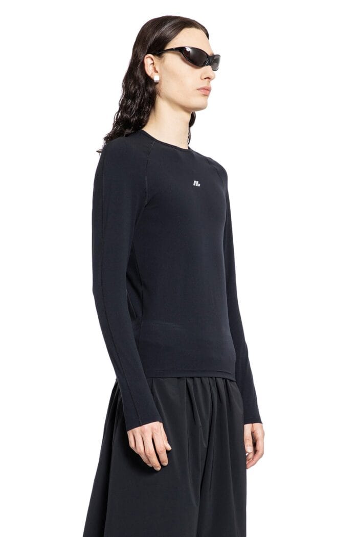 BALENCIAGA Fitted Long Sleeve Activewear Top