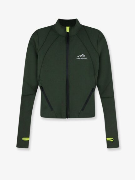 Balenciaga Fitted Zip-Up Sweatshirt