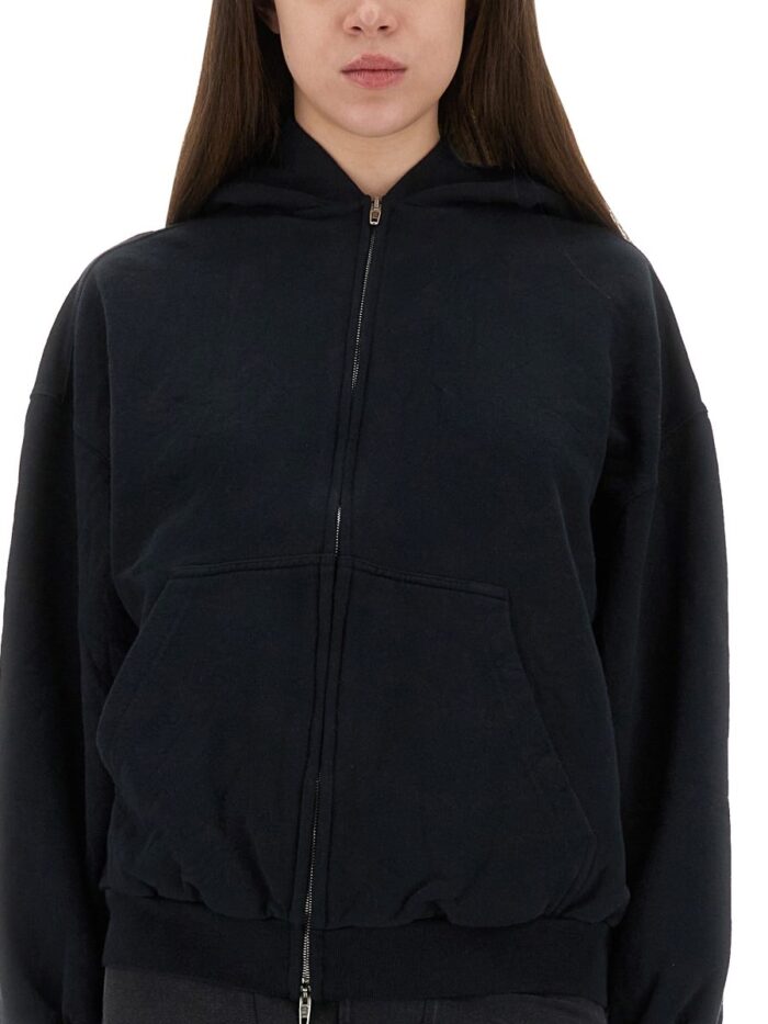 Balenciaga "FLIPPED" ZIPPERED SWEATSHIRT