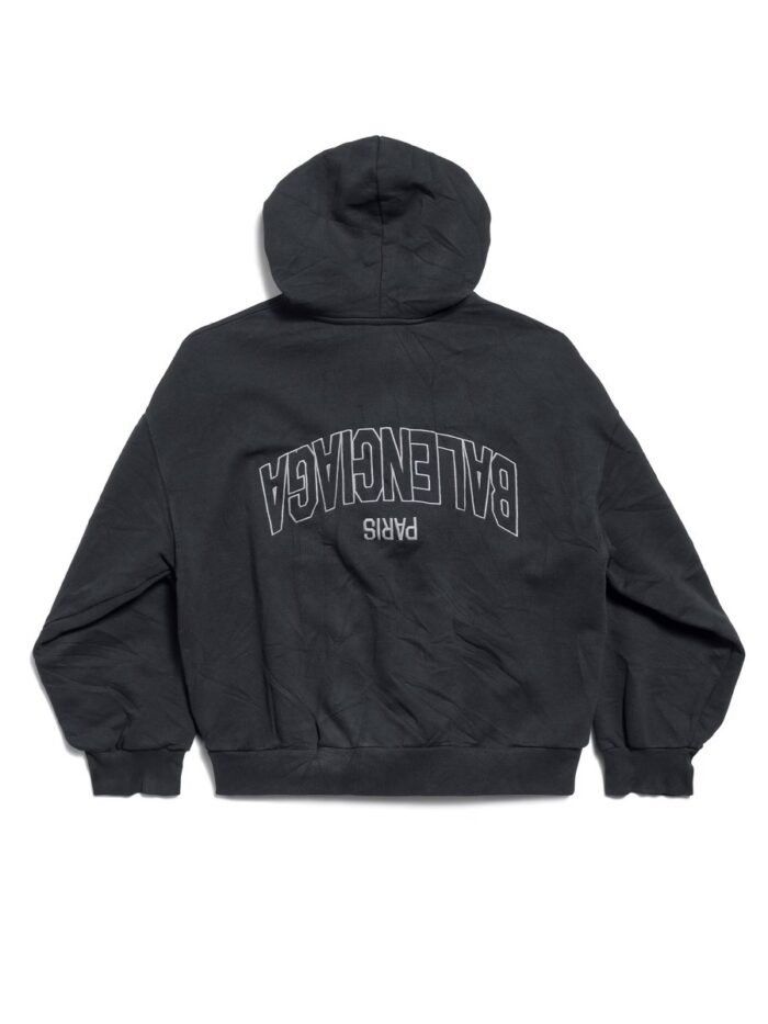 Balenciaga "FLIPPED" ZIPPERED SWEATSHIRT