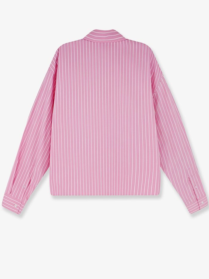 Balenciaga Folded Striped Cotton Shirt