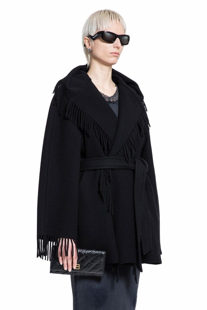 BALENCIAGA Fringed Wool Jacket