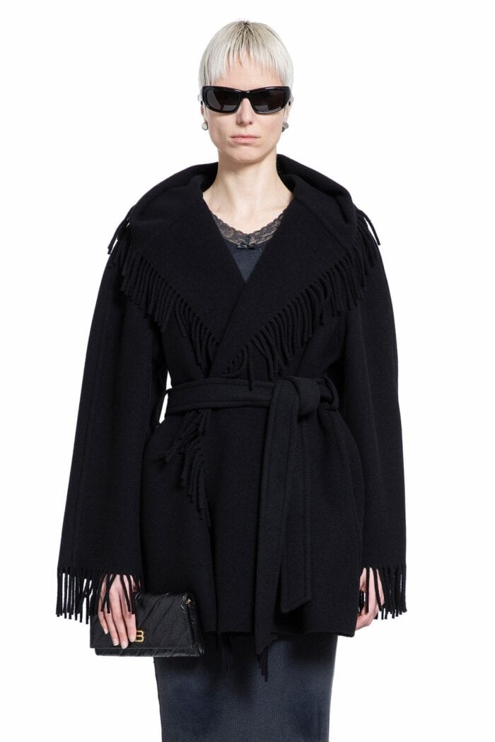 BALENCIAGA Fringed Wool Jacket