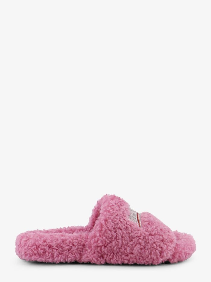 Balenciaga Furry Synthetic Fur Sandals