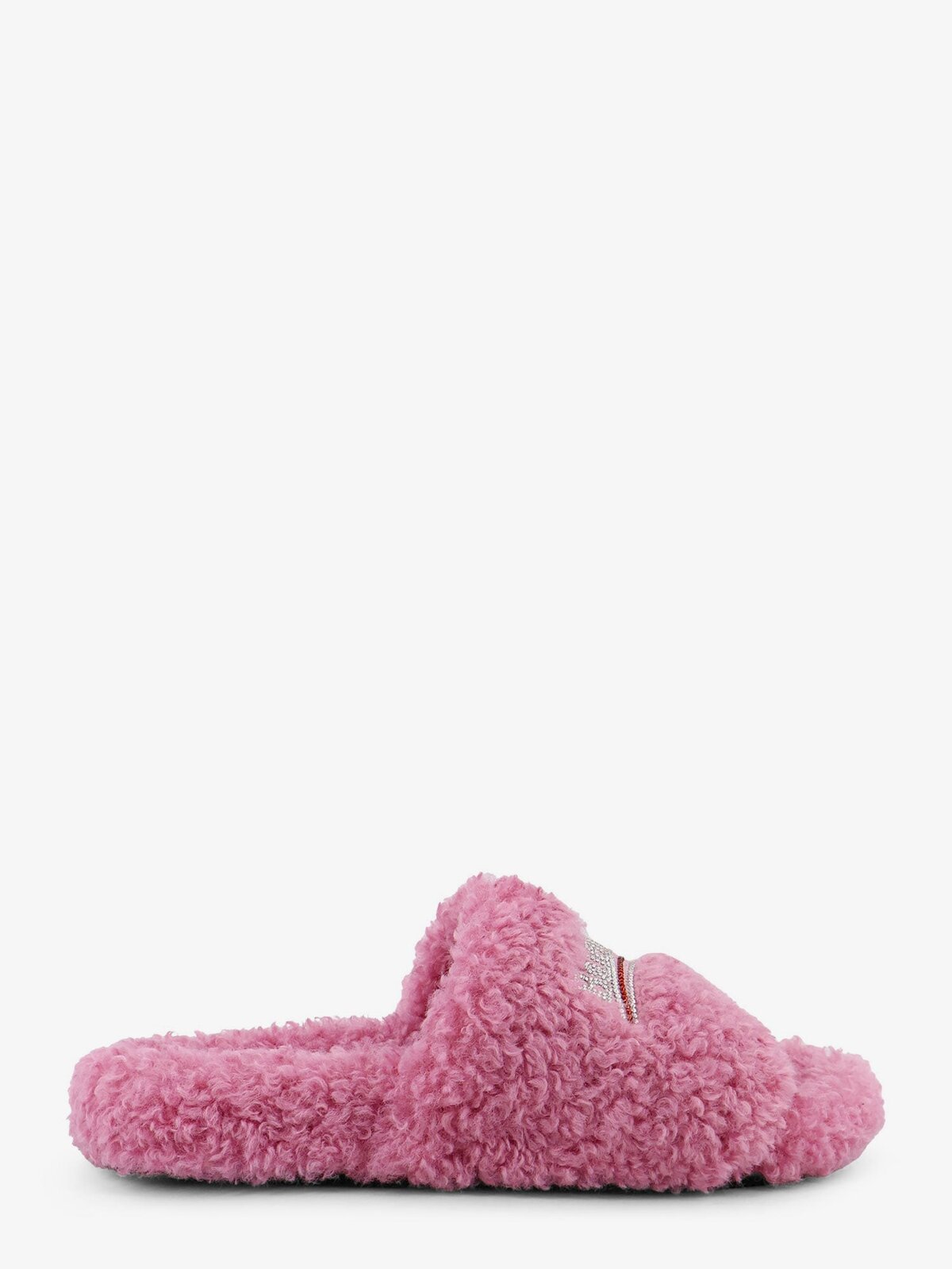 Balenciaga Furry Synthetic Fur Sandals