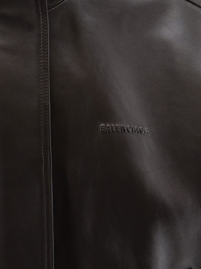Balenciaga Giubbino In Pelle Smanicato