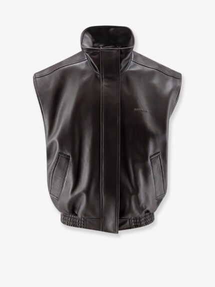 Balenciaga Giubbino In Pelle Smanicato