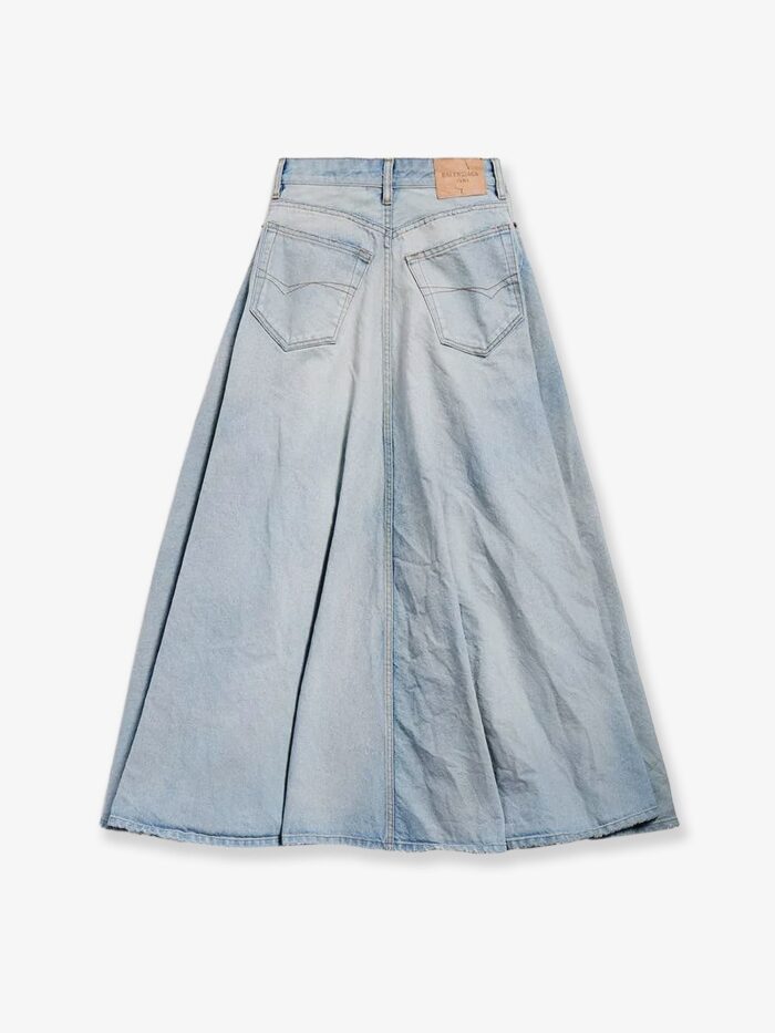 Balenciaga Godet Maxi Cotton Skirt