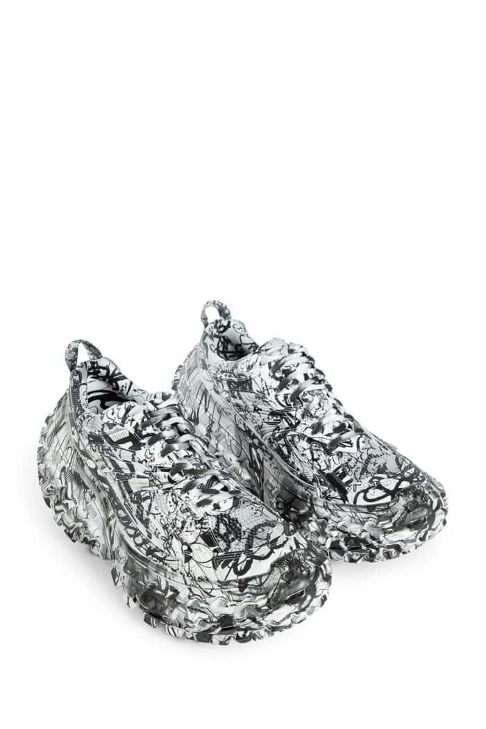 BALENCIAGA Graffiti Print Bouncer Sneakers