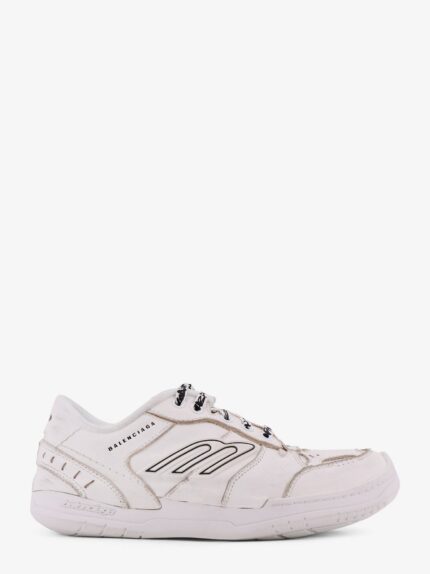 Balenciaga Hamptons Worn-Out Leather Low-top Sneakers