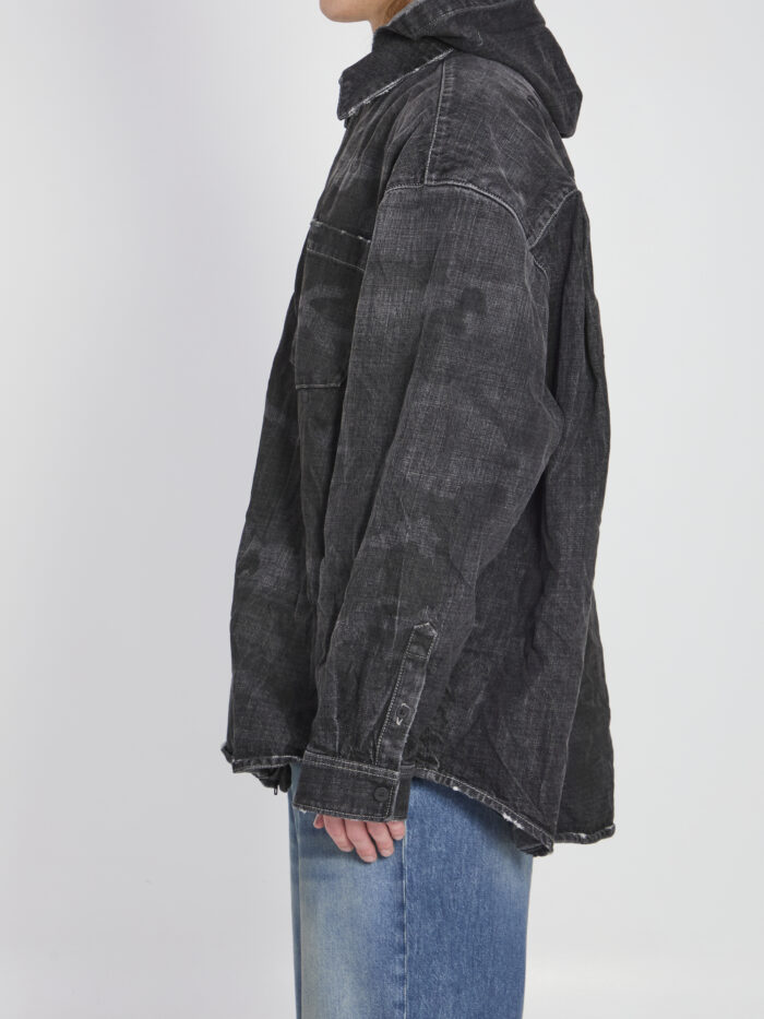Balenciaga Hooded denim parka