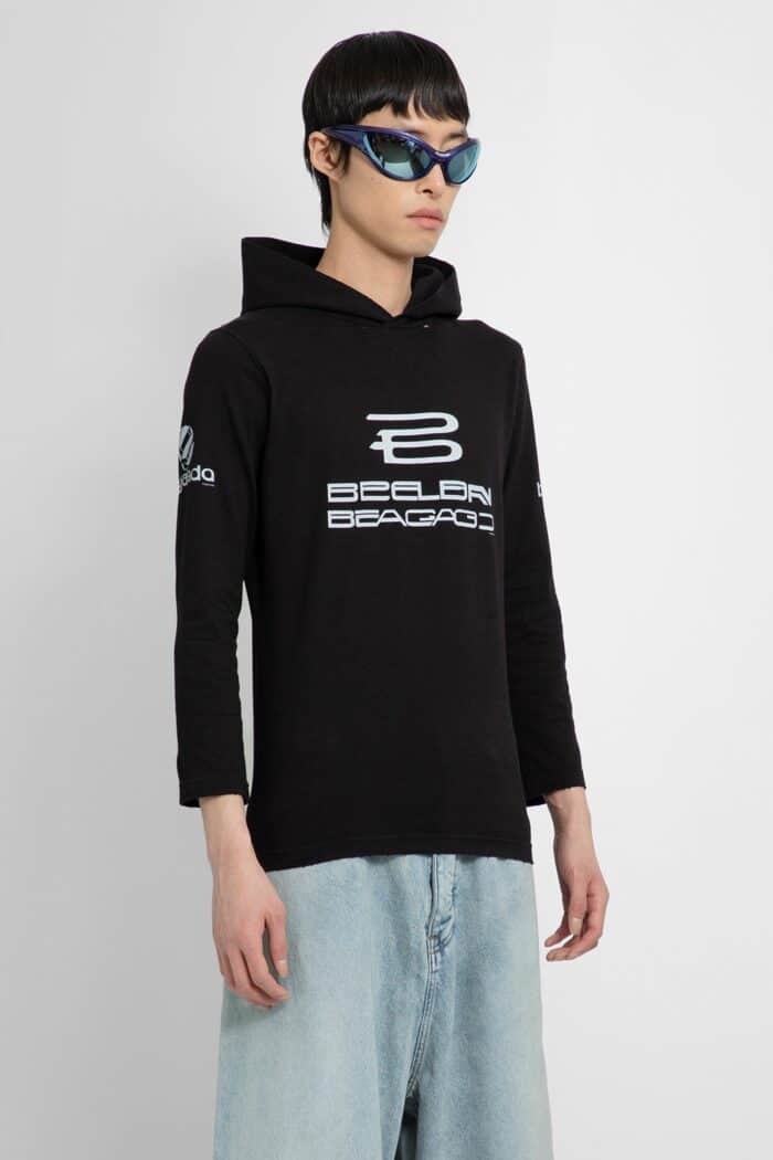 BALENCIAGA Hooded Long Sleeves T-shirt