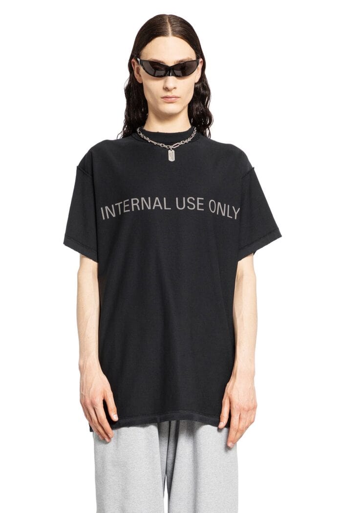 BALENCIAGA Internal Use Only Inside-out Oversized T-shirt