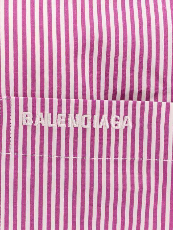 Balenciaga Knotted Cuffs Cotton Shirt