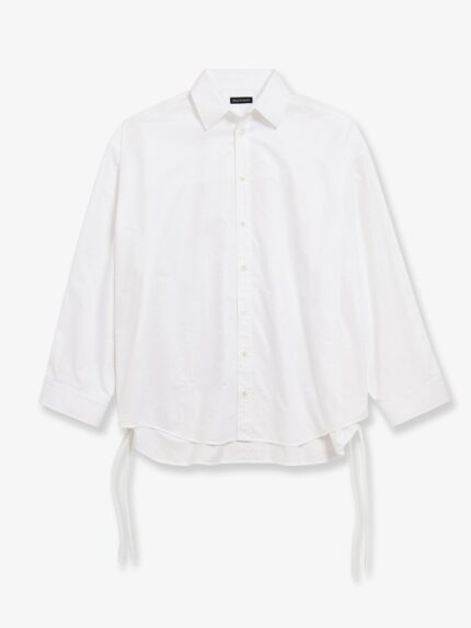 Balenciaga Lace-Up Cotton Shirt