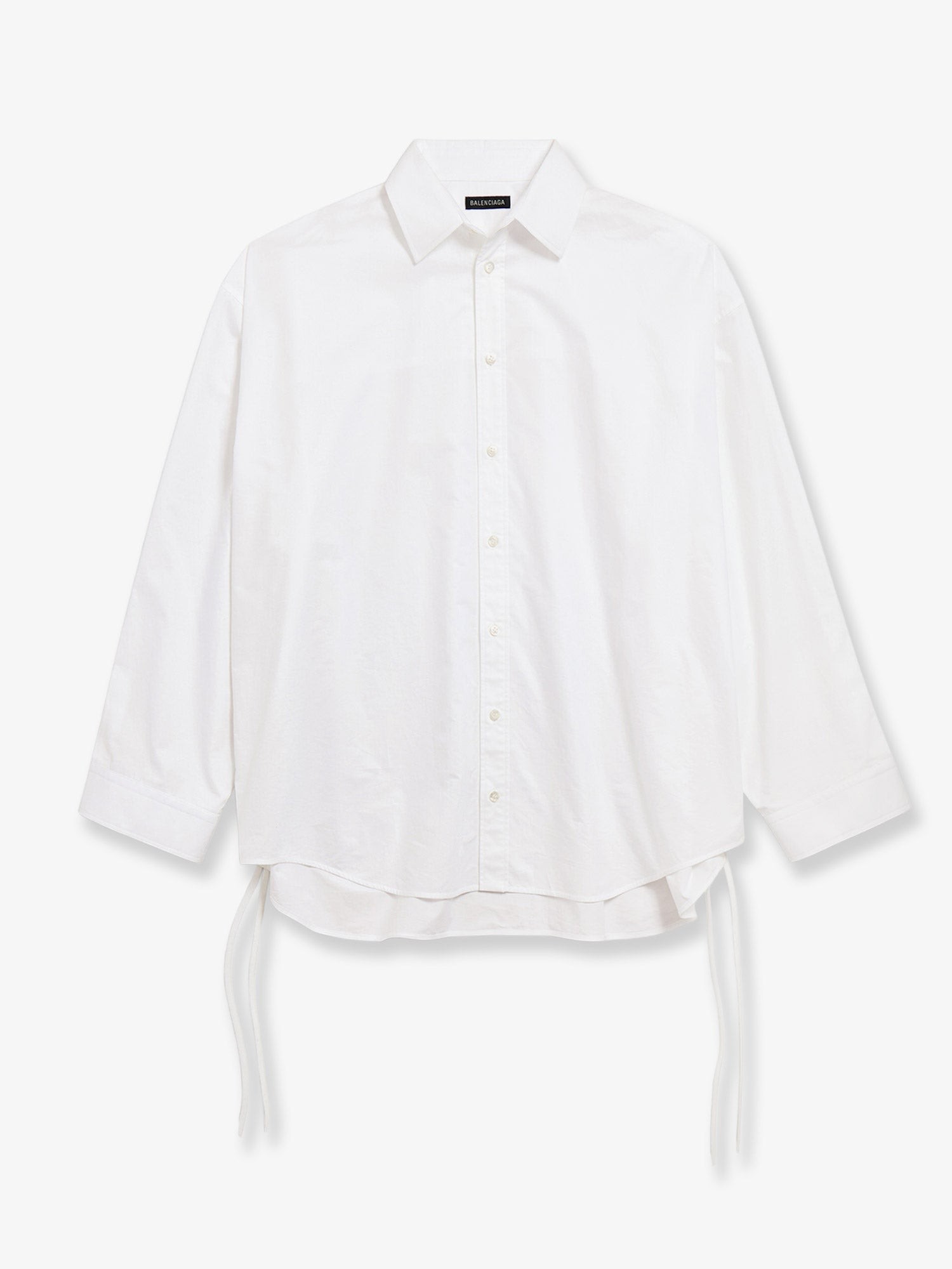 Balenciaga Lace-Up Cotton Shirt