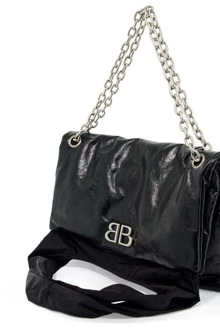 BALENCIAGA Large Monaco Plus Tote Bag With Chain