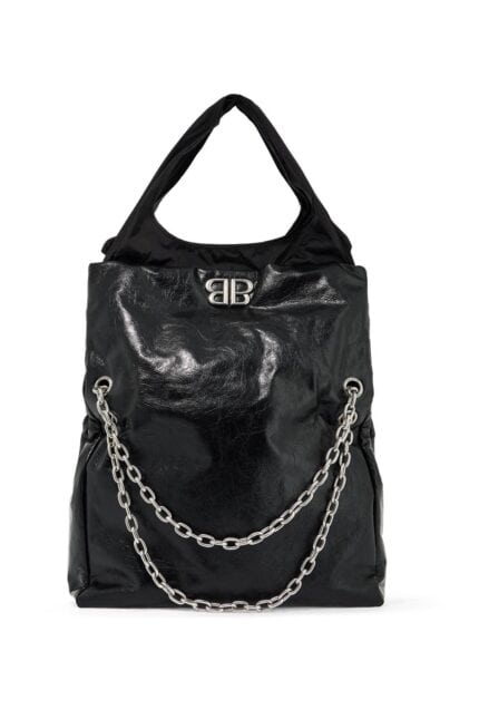 BALENCIAGA Large Monaco Plus Tote Bag With Chain