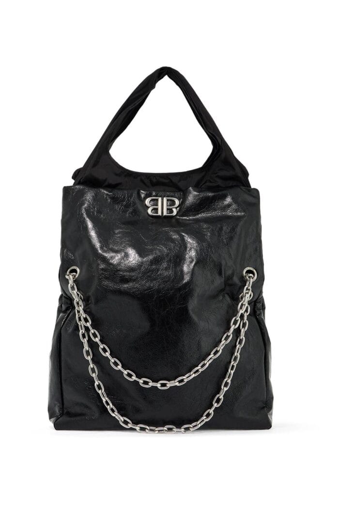 BALENCIAGA Large Monaco Plus Tote Bag With Chain