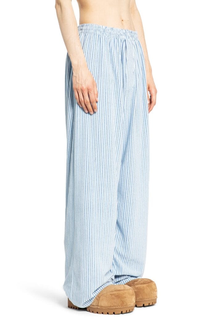 BALENCIAGA Large Pyjama Pants In Striped Light Fleece