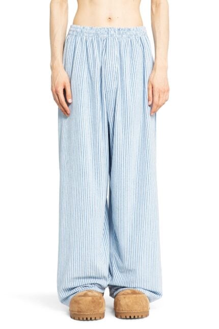 BALENCIAGA Large Pyjama Pants In Striped Light Fleece