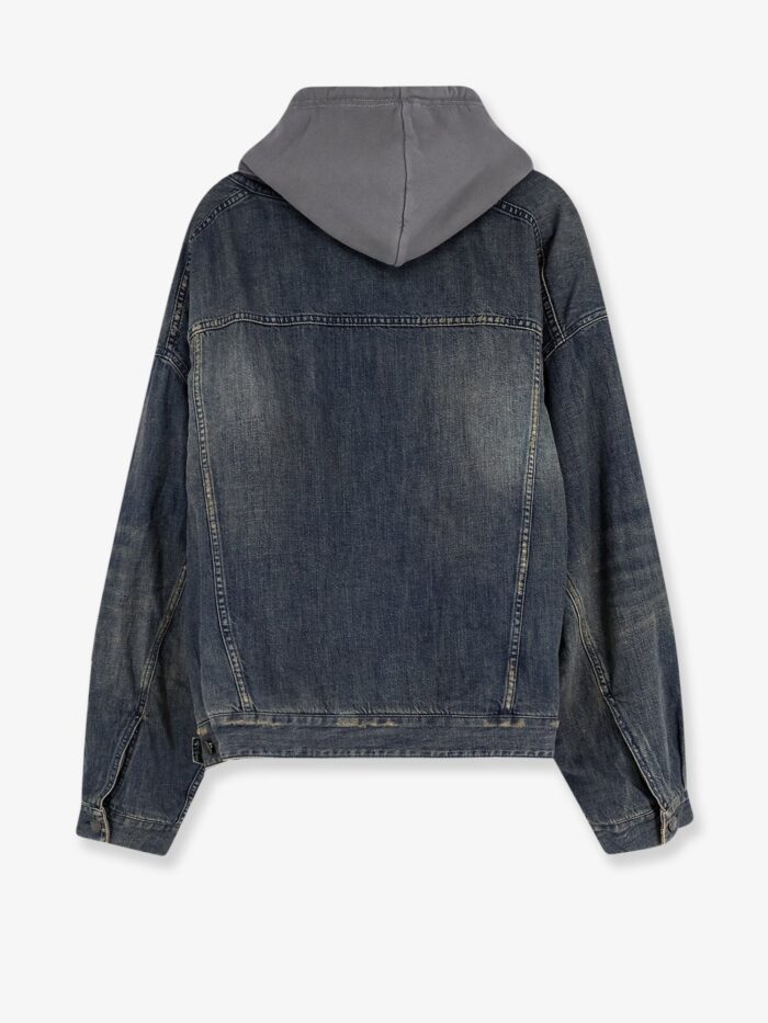 balenciaga layered cotton denim jacket Balenciaga Layered Cotton Denim Jacket