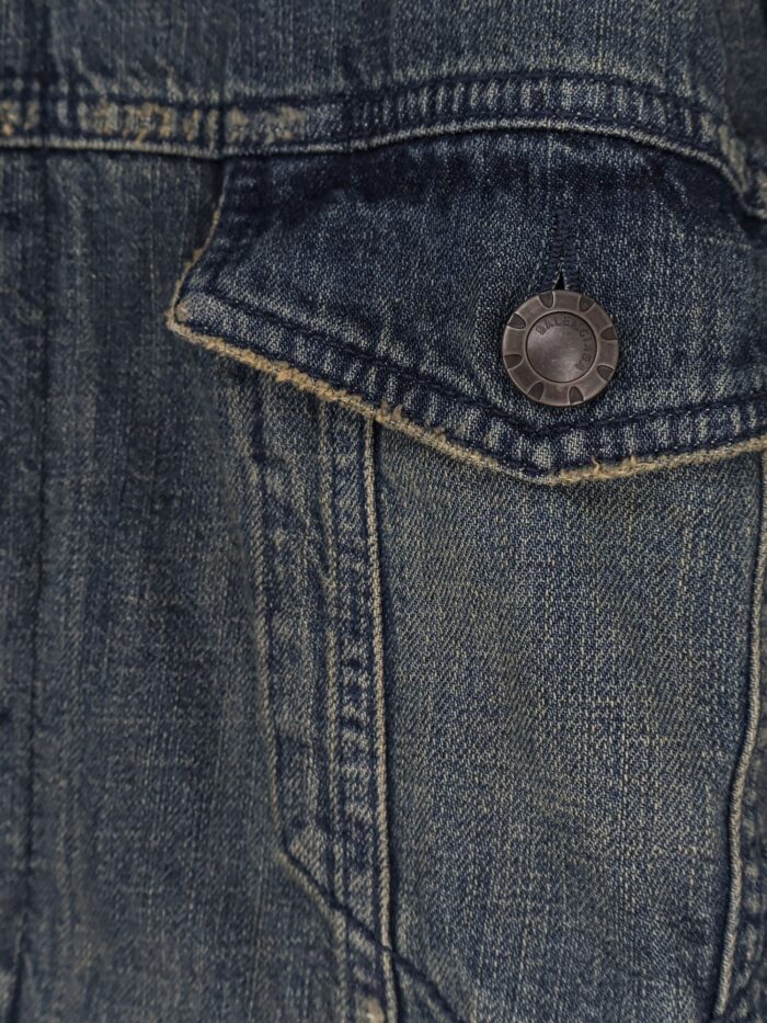 balenciaga layered cotton denim jacket Balenciaga Layered Cotton Denim Jacket